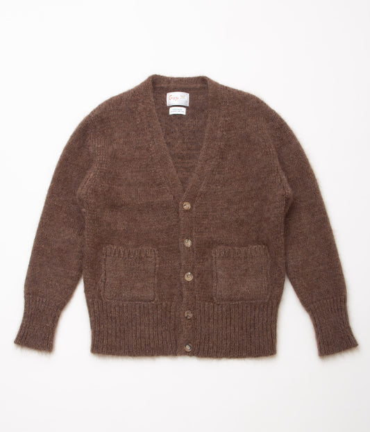 CORGI "No.3485 4PLY MOHAIR / GEELONG WOOL CARDIGAN"(BROWN MELANGE)