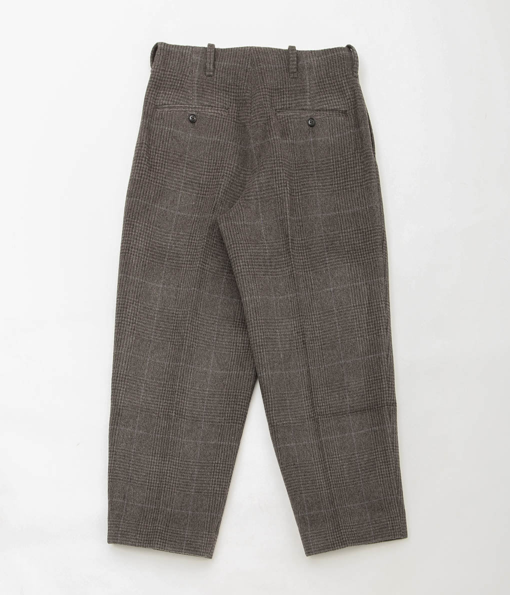 GORSCH ''TWO TACK TROUSERS WIDE CHECK WOOL'' (BROWN/BLUE)