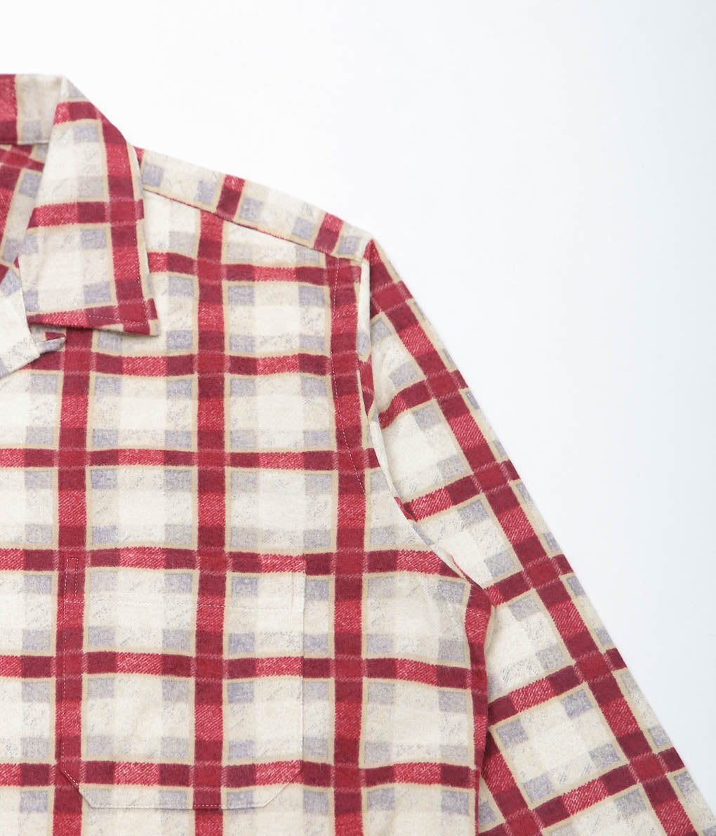 MOJITO ''ABSHINTH SHIRT_#20 FLANNEL PRINT'' (RED)