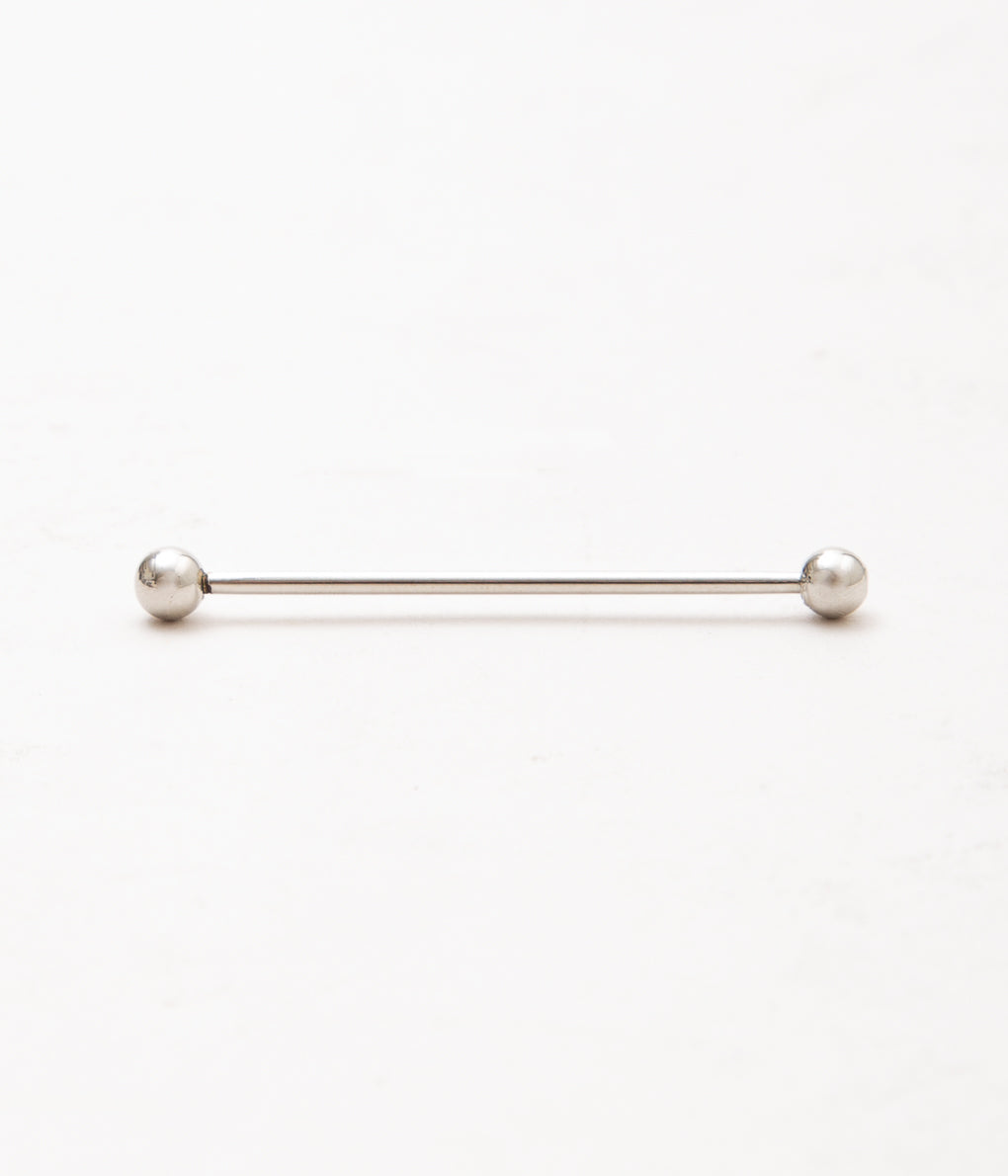 FINE AND DANDY ''COLLAR BARS (BALL END)'' (SILVER)