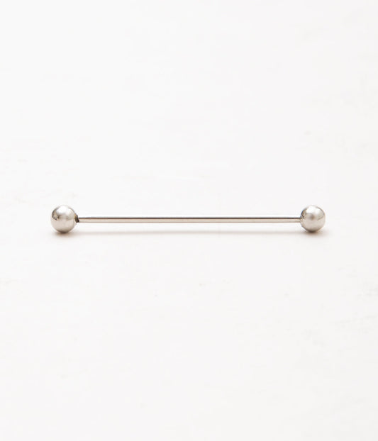 FINE AND DANDY ''COLLAR BARS (BALL END)'' (SILVER)