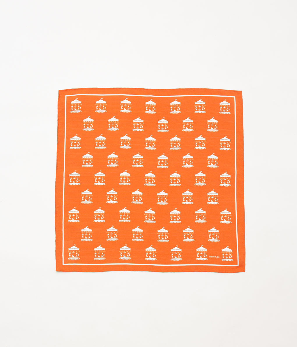 OLDMAN'S TAILOR ''MERRY-GO-ROUND SCARF'' (ORANGE)