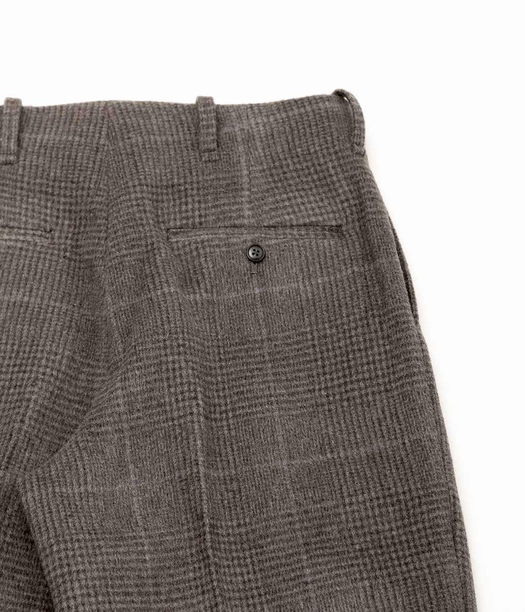 GORSCH ''TWO TACK TROUSERS WIDE CHECK WOOL'' (BROWN/BLUE)