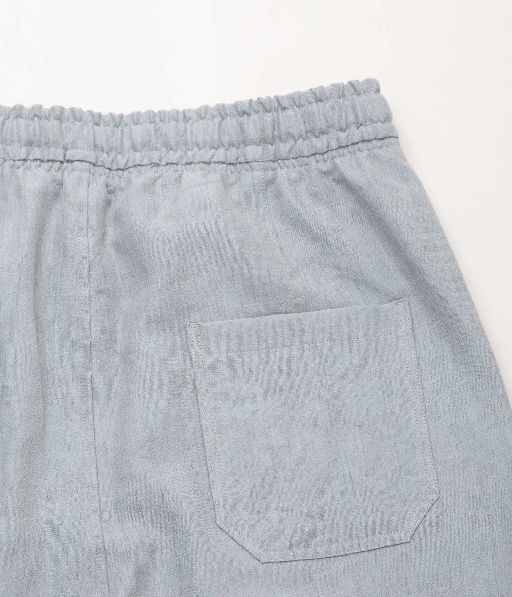 ANSNAM "DRY SHORT PANTS / LINEN WOOL''(BLUE GREY)