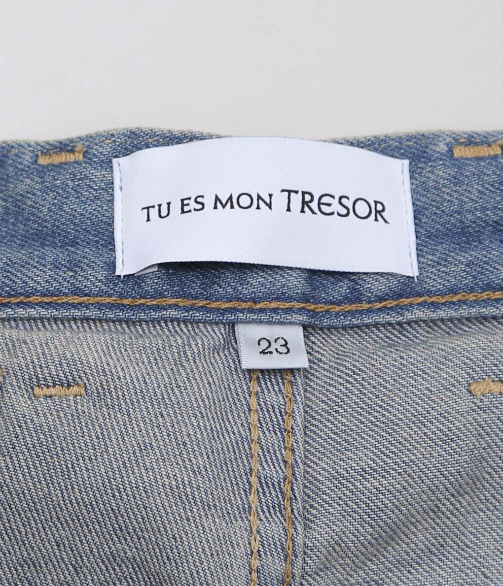 TU ES MON TRESOR ''THE AQUAMARINE JEAN'' (SOLID 3YEAR)