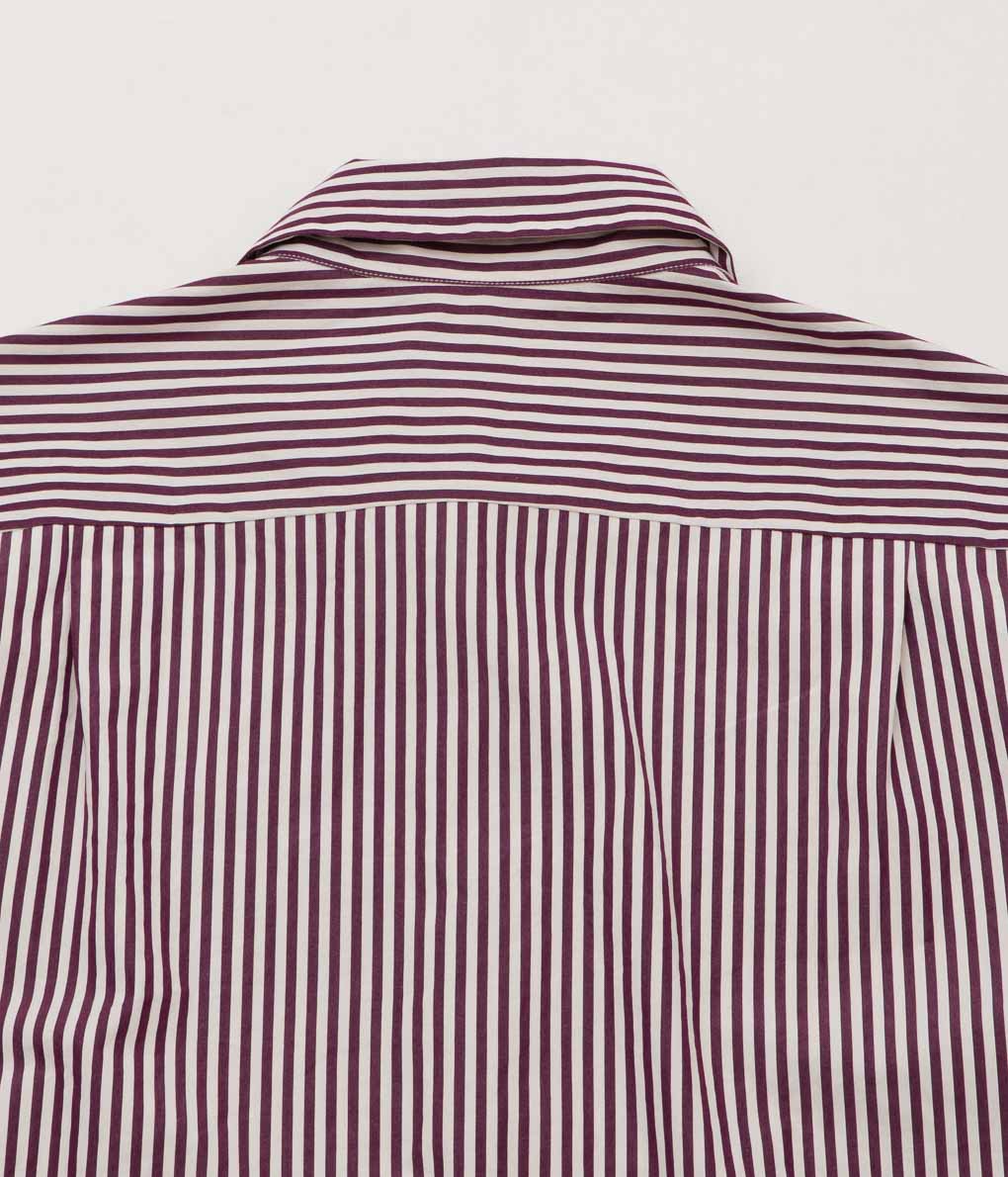 BERGFABEL ''FARMER SHIRT'' (BURGUNDY STRIPE)