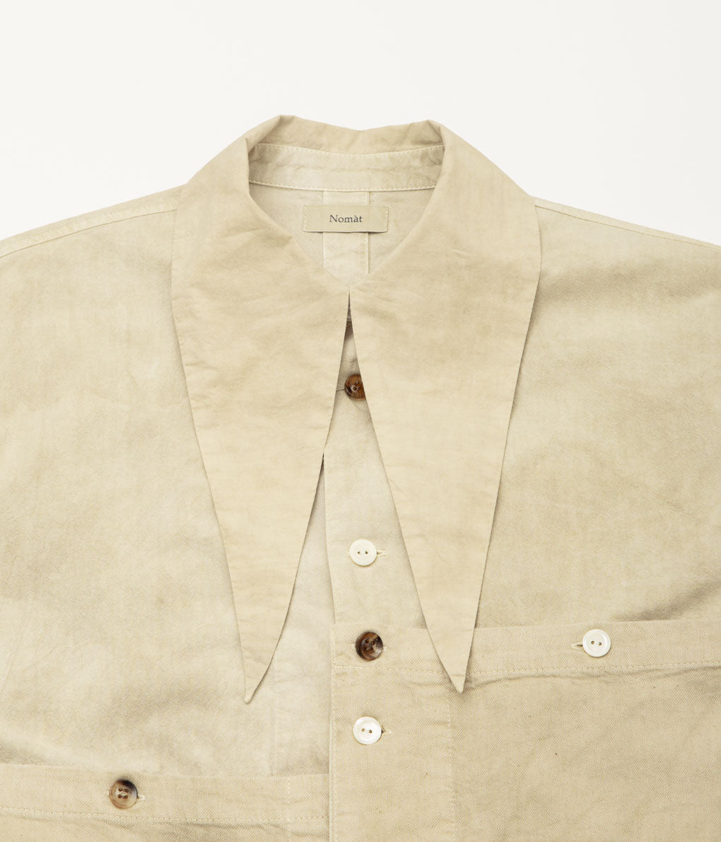 NOMAT ''TIE LONG SHIRTS'' (BEIGE)