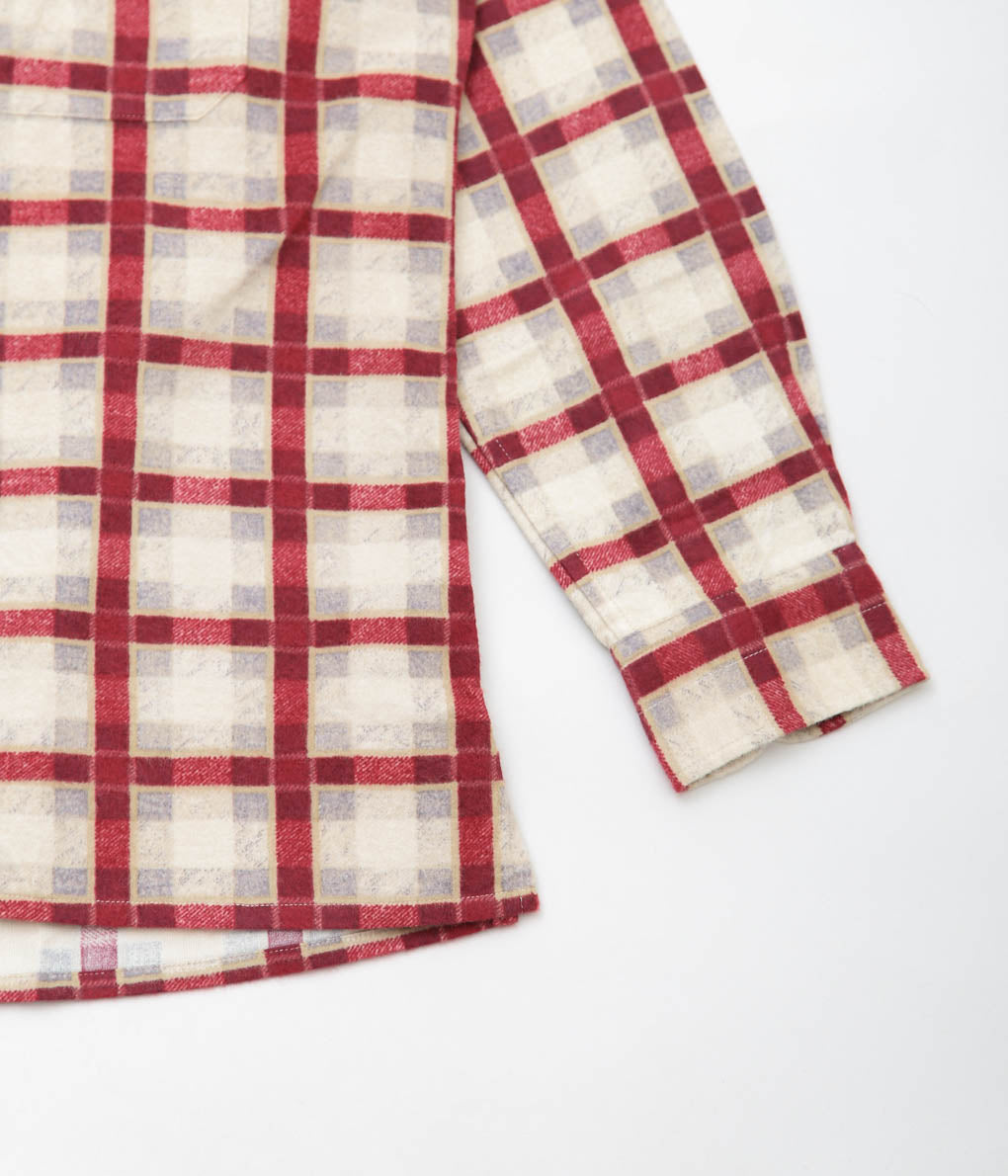 MOJITO ''ABSHINTH SHIRT_#20 FLANNEL PRINT'' (RED)