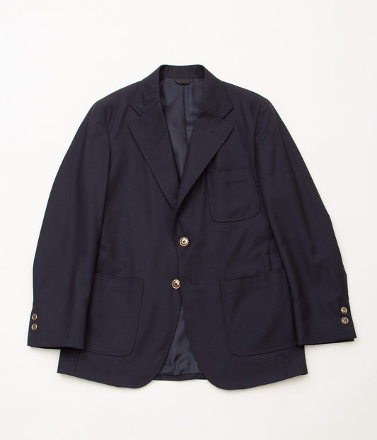 INDIVIDUALIZED CLOTHING "WOOL OXFORD BLAZER"(NAVY)