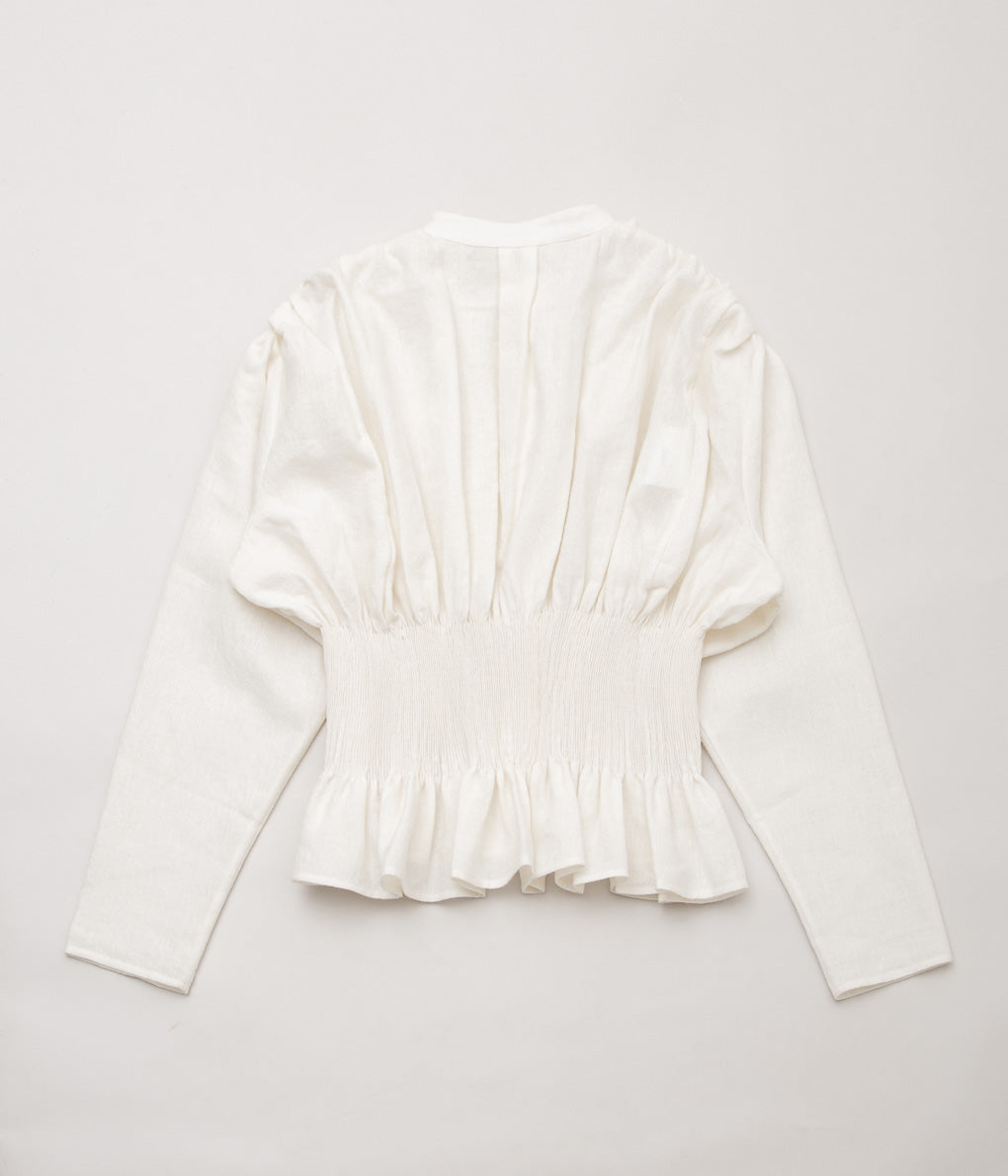 RENATA BRENHA ''ENTRE RIOS SHIRT'' (OFF-WHITE WOOL BLEND)