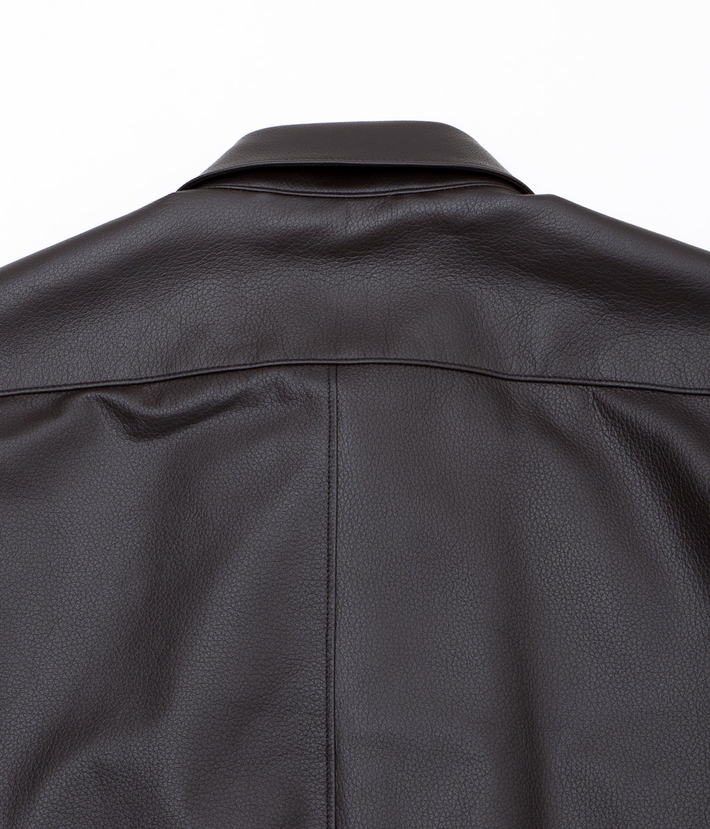 COMOLI "시프스킨 셔츠 재킷"(BROWN)