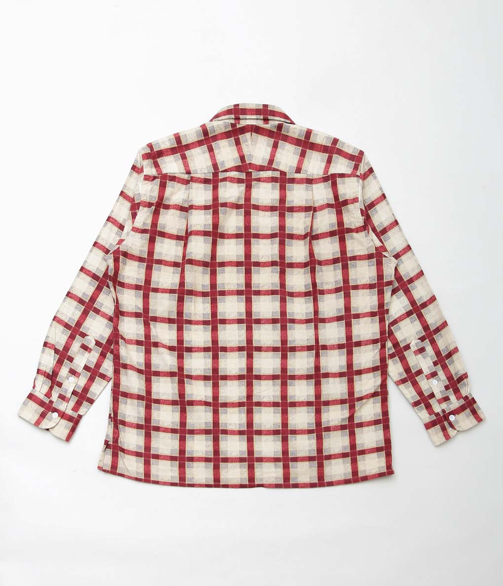 MOJITO ''ABSHINTH SHIRT_#20 FLANNEL PRINT'' (RED)