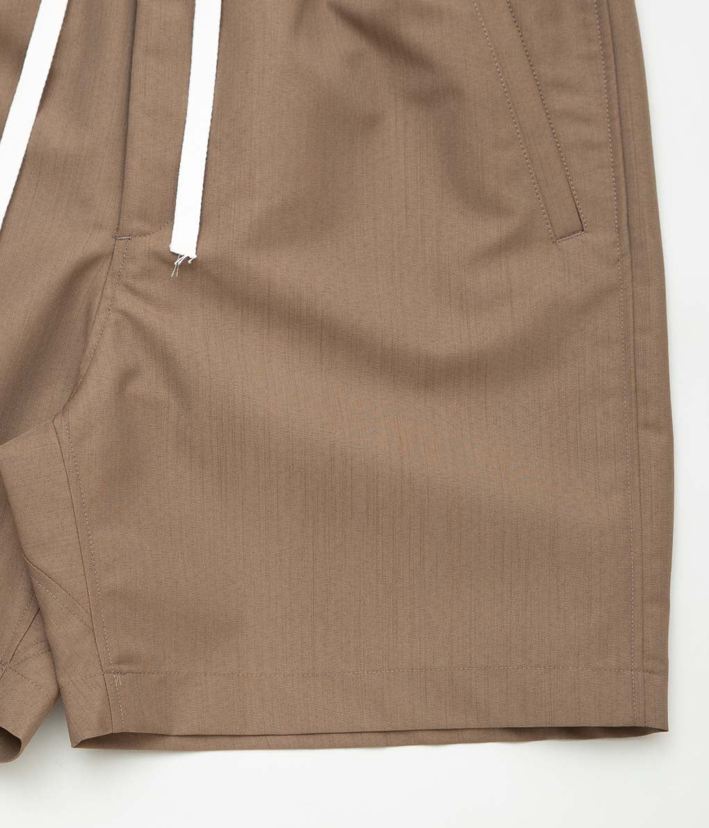 ANSNAM "DRY SHORT PANTS / WOOL''(BEIGE)