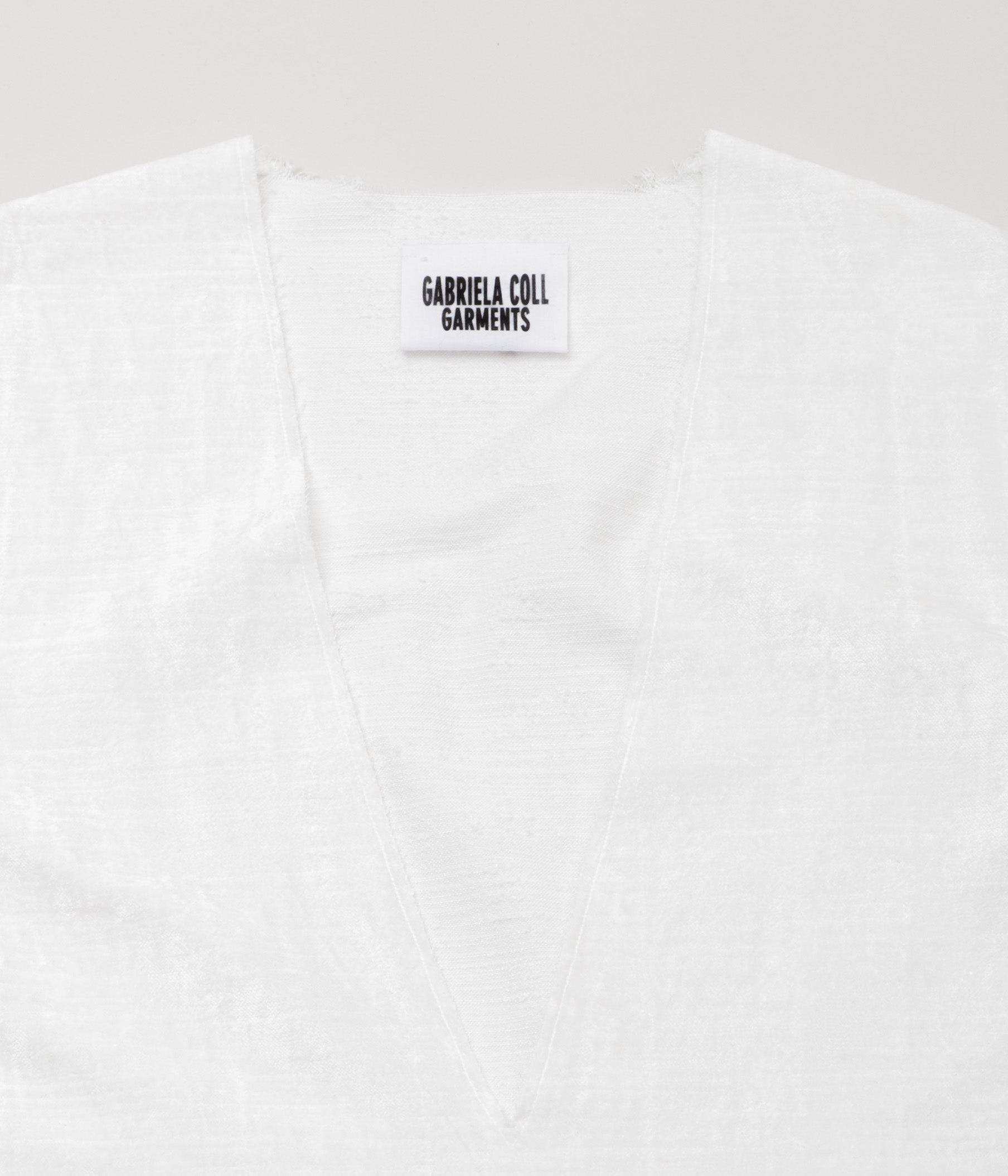 GABRIELA COLL GARMENTS ''NO.125 COTTON VELVET LONGSLEEVE DRESS