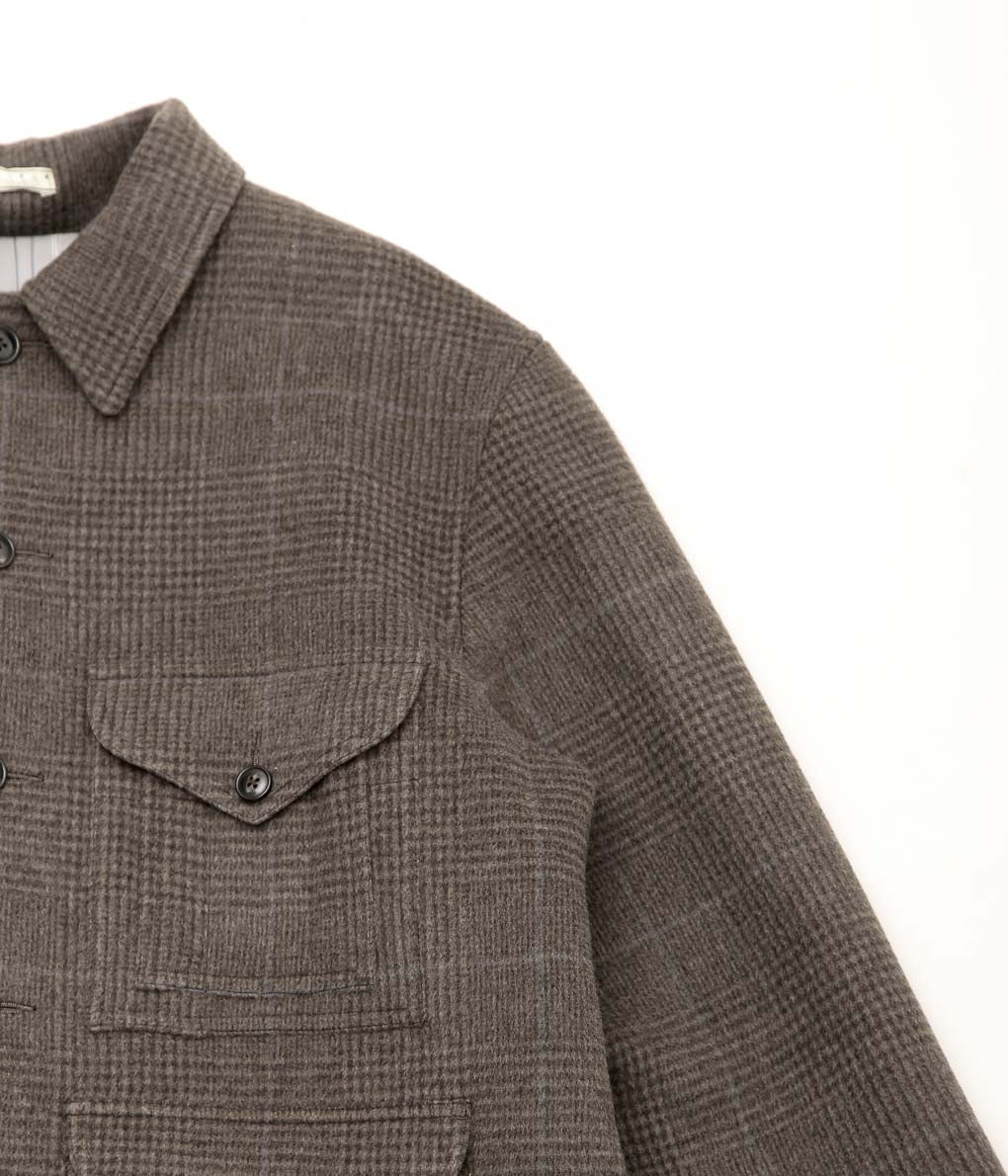 GORSCH ''MACKINAW JACKET WIDE CHECK WOOL'' (BROWN/BLUE)