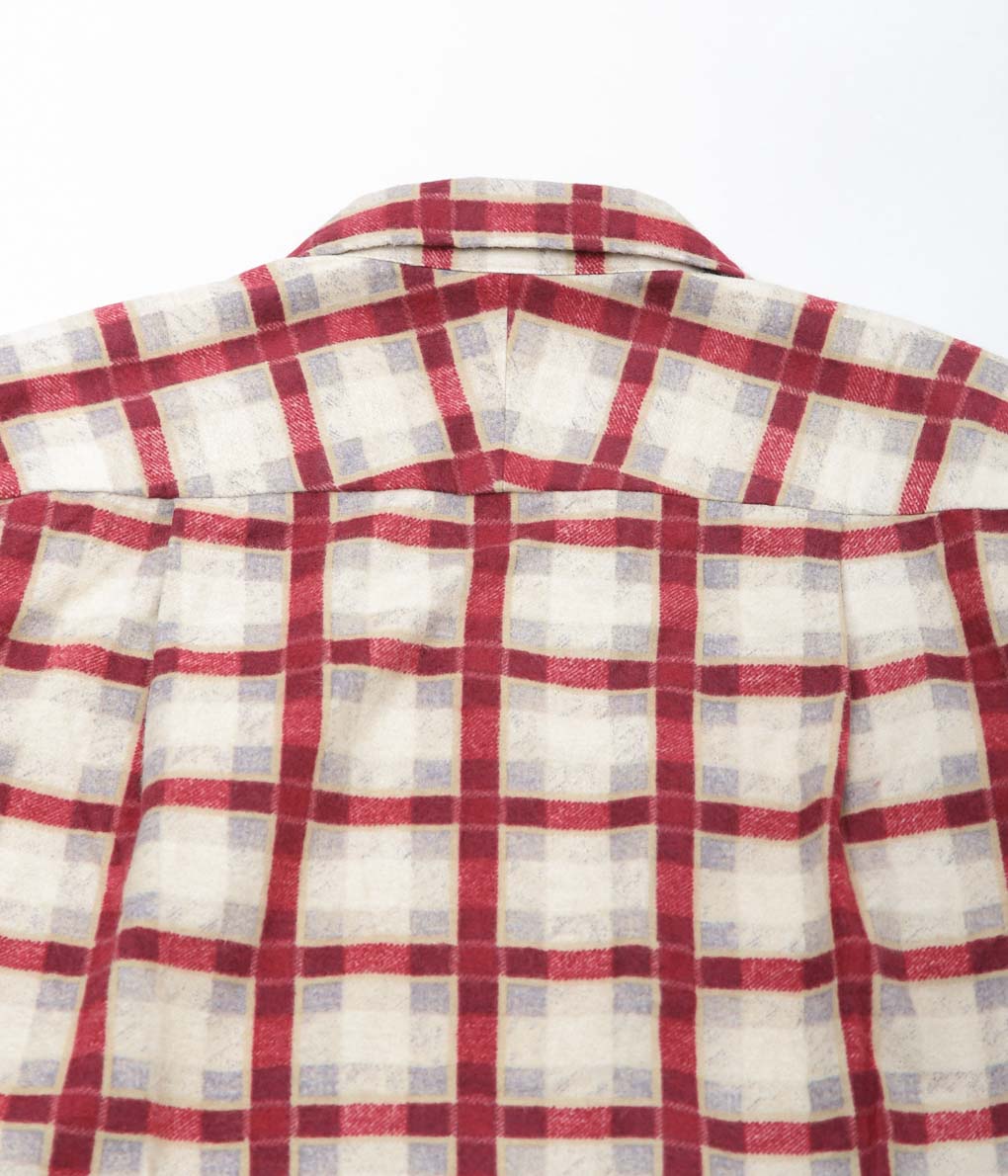 MOJITO ''ABSHINTH SHIRT_#20 FLANNEL PRINT'' (RED)