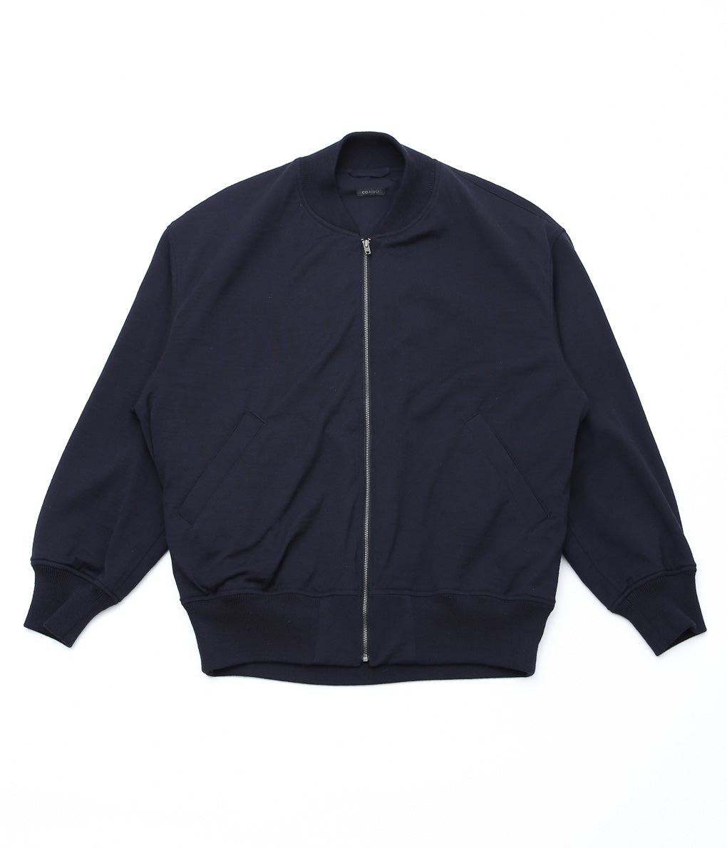 COMOLI ''ウールニット ジップブルゾン'' (NAVY)