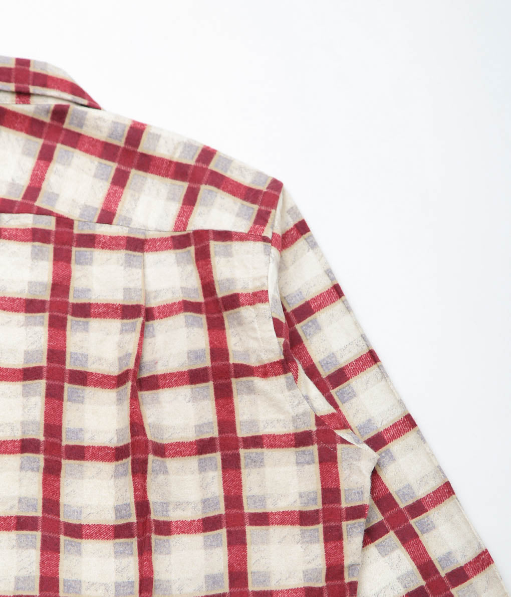 MOJITO ''ABSHINTH SHIRT_#20 FLANNEL PRINT'' (RED)