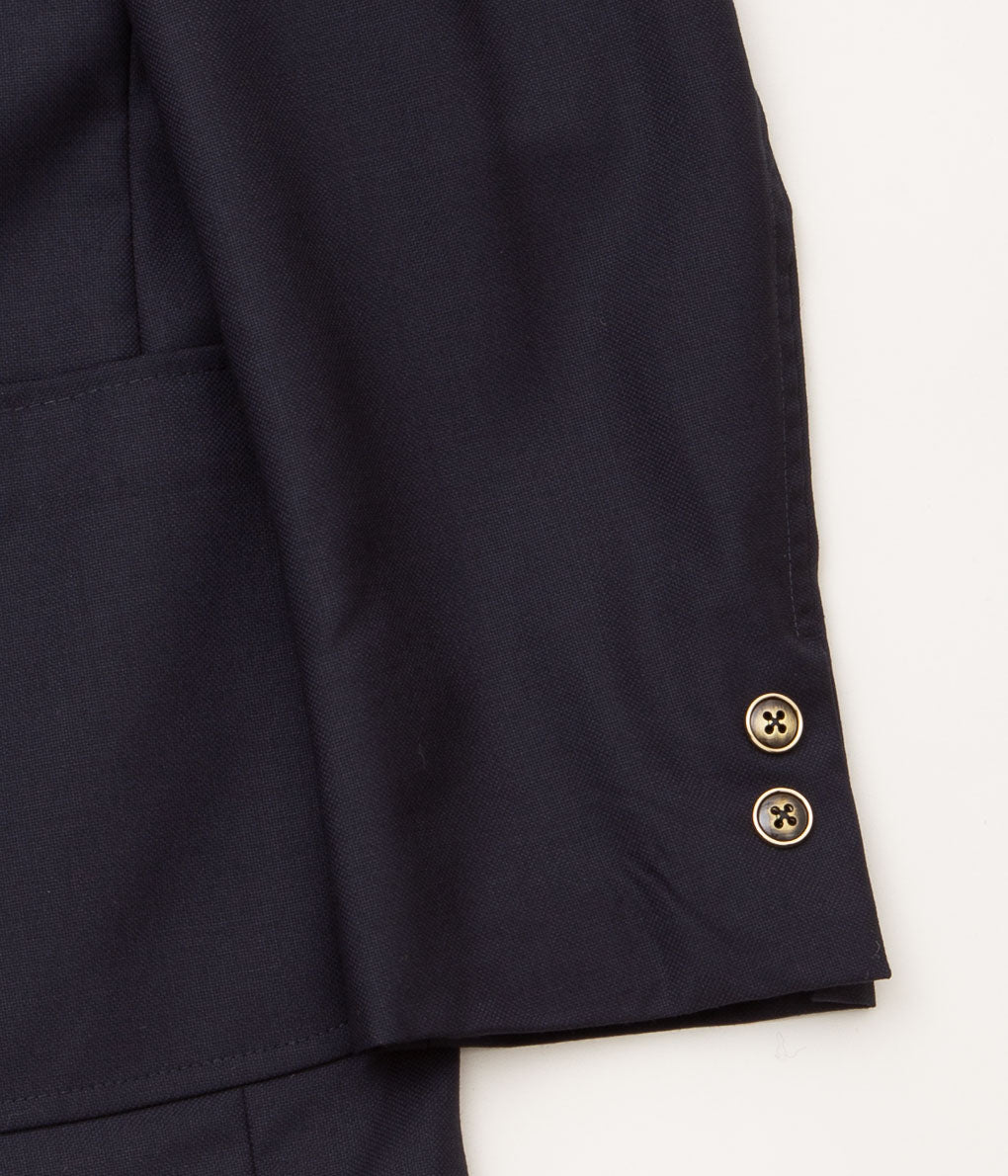 INDIVIDUALIZED CLOTHING "WOOL OXFORD BLAZER"(NAVY)