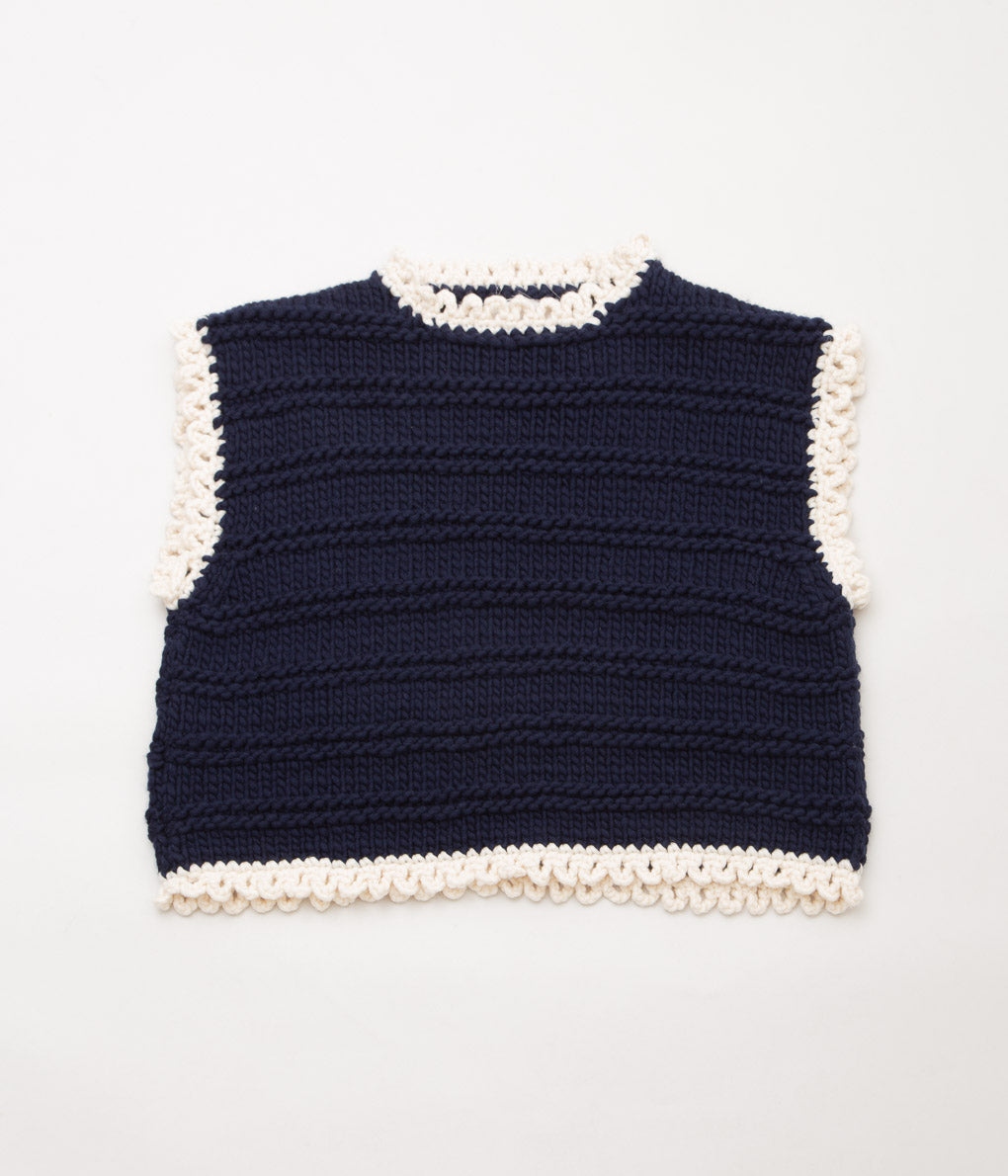 ELEPH ''LIN SPENCER HANDKNIT'' (NAVY)