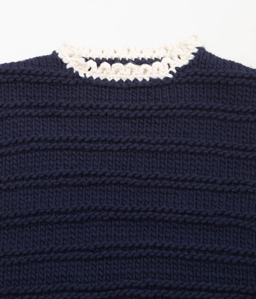 ELEPH ''LIN SPENCER HANDKNIT'' (NAVY)