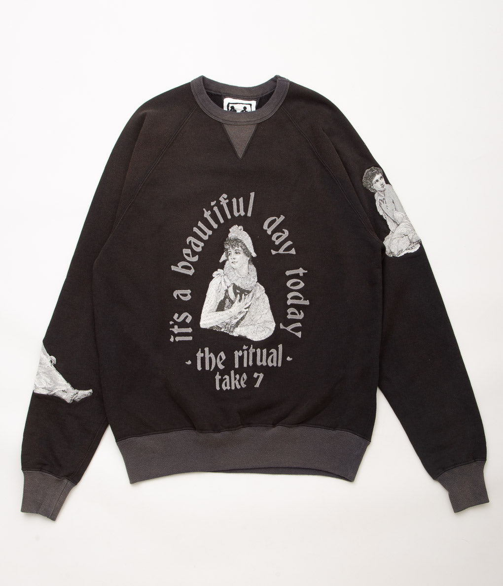 SAMUEL ZELIG ''RITUAL CREWNECK'' (BLACK)