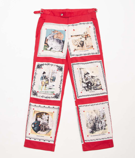 BODE "STORYTIME TROUSER"(RED MULTI)