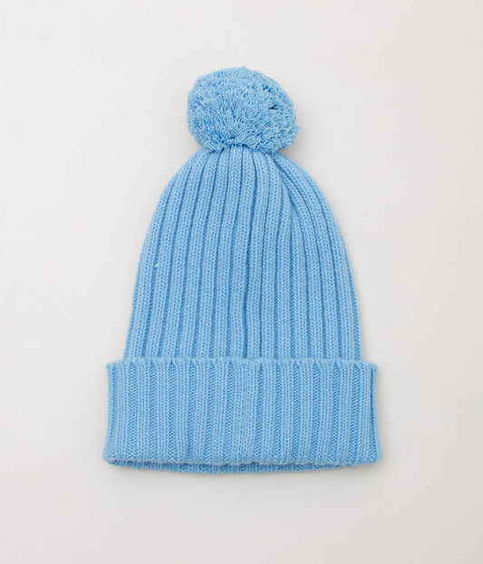 CORGI"2×2 RIB POMPOM HAT" (ADONIS BLUE)