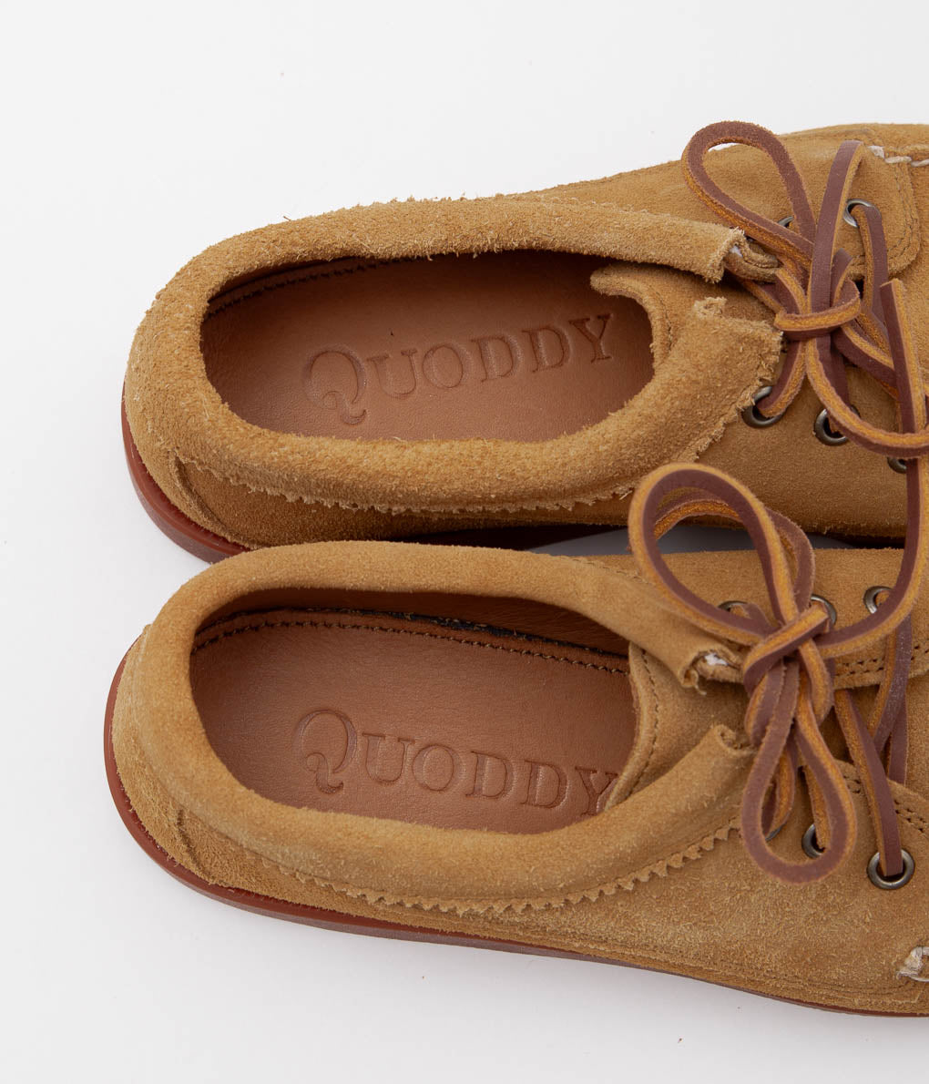 QUODDY TRAIL MOCCASIN ''BLUCHER'' (TOAST SUEDE)