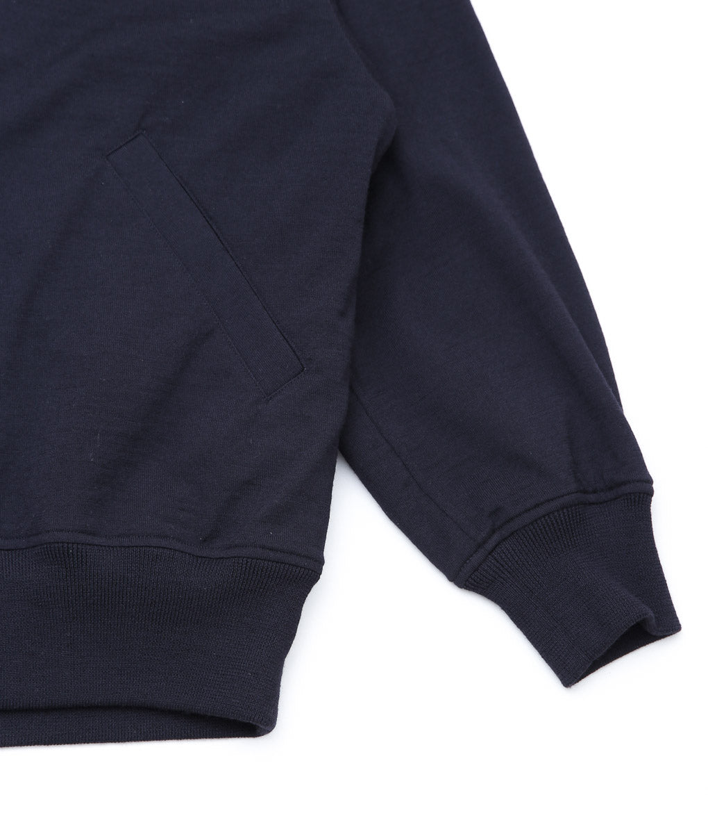 COMOLI ''ウールニット ジップブルゾン'' (NAVY)