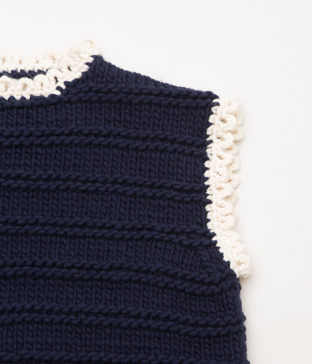 ELEPH ''LIN SPENCER HANDKNIT'' (NAVY)