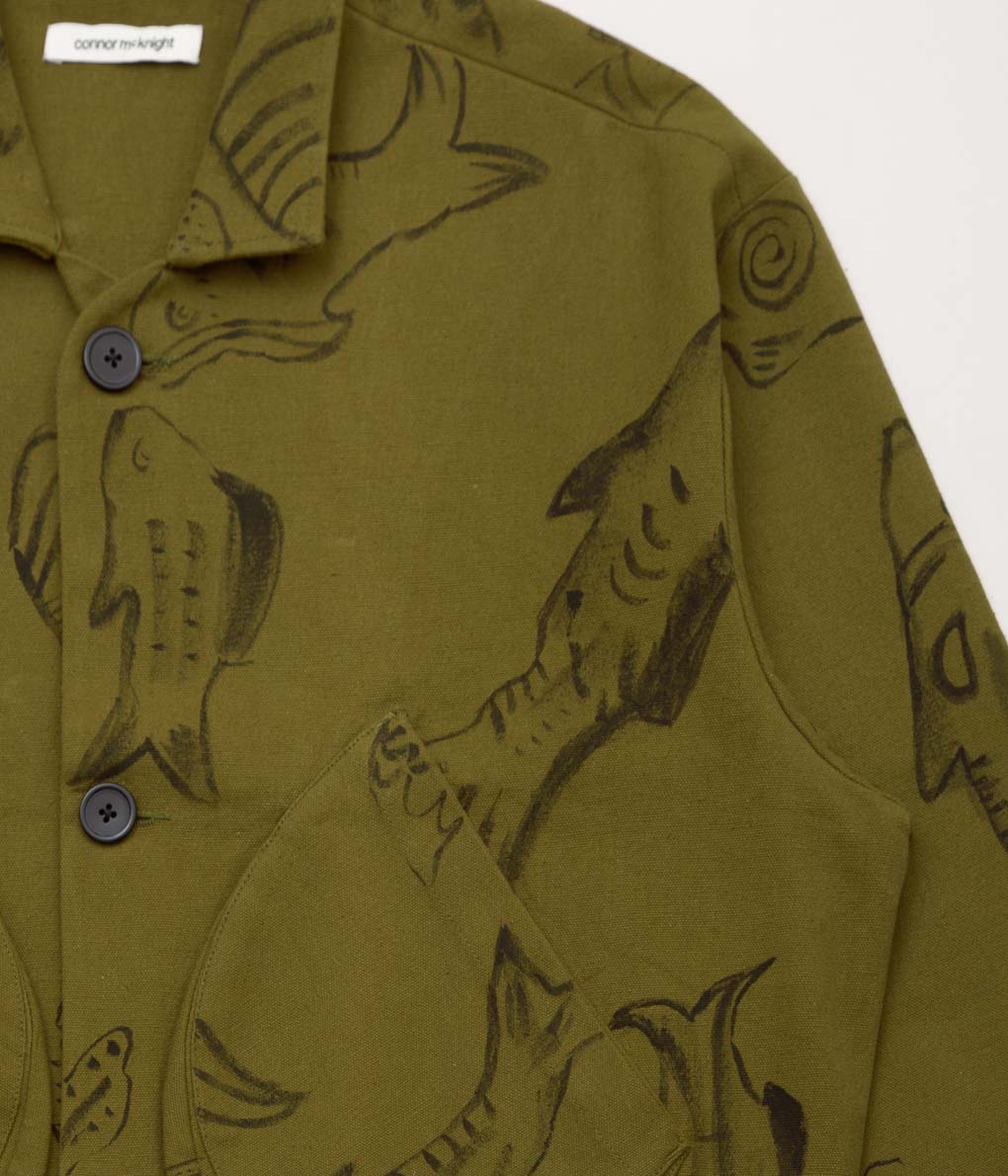 CONNOR MCKNIGHT ''PETROGLYPH CANVAS JACKET'' (MD.BROWN)