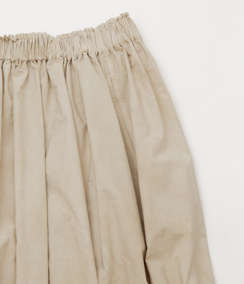 NOMAT "SHIRRING SKIRT" (BEIGE)