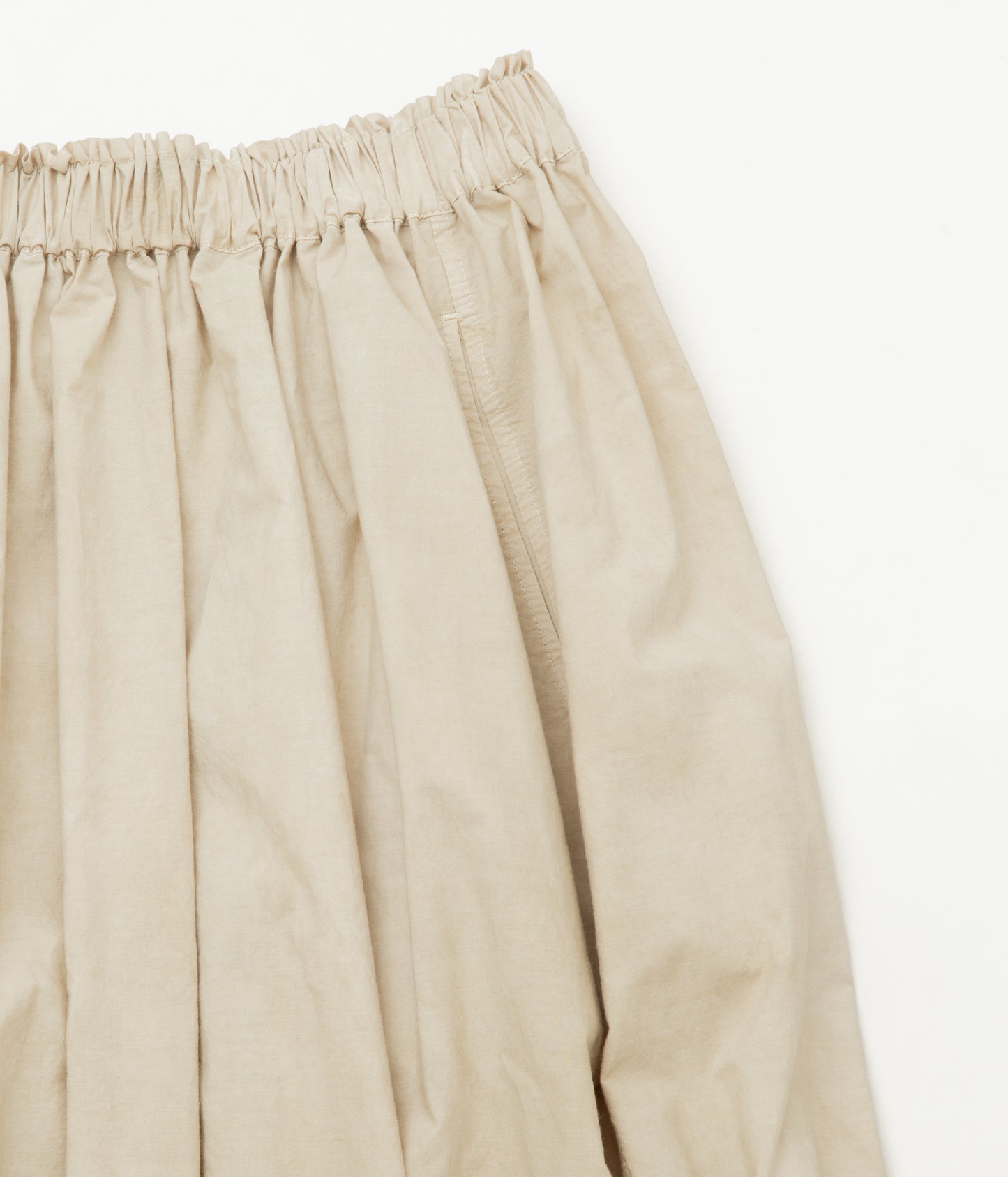 NOMAT ''SHIRRING SKIRT'' (BEIGE)