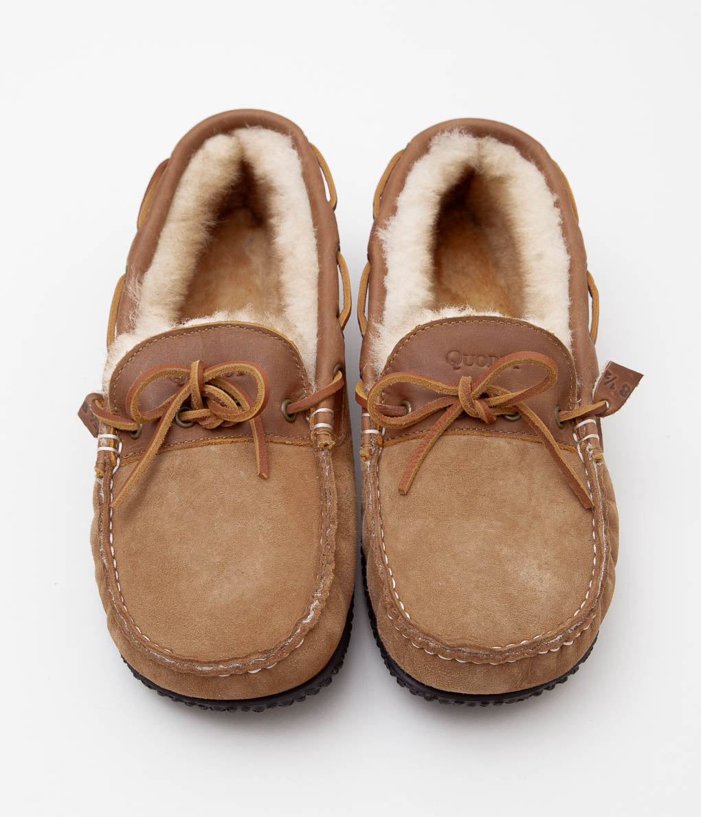 QUODDY TRAIL MOCCASIN ''HEARTH ESQ'' (CHESNUT)