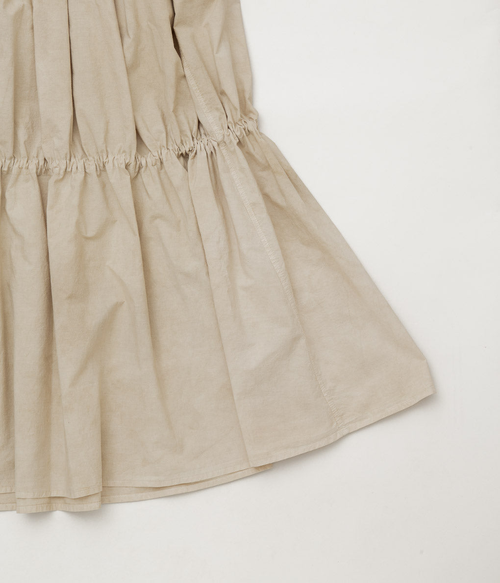 NOMAT "SHIRRING SKIRT" (BEIGE)