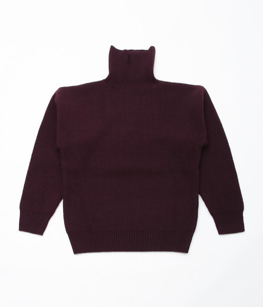 SEYA. ''TURTLE NECK CLOUD SWEATER'' (MULBERRY)