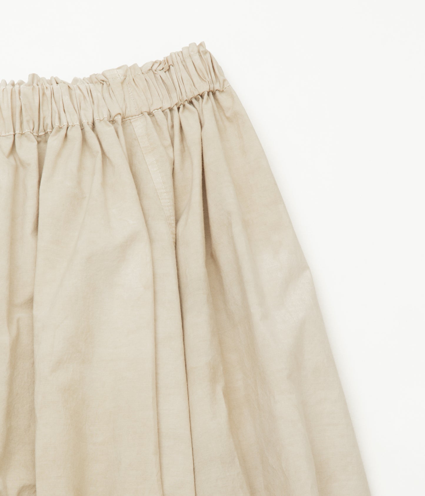 NOMAT ''SHIRRING SKIRT'' (BEIGE)