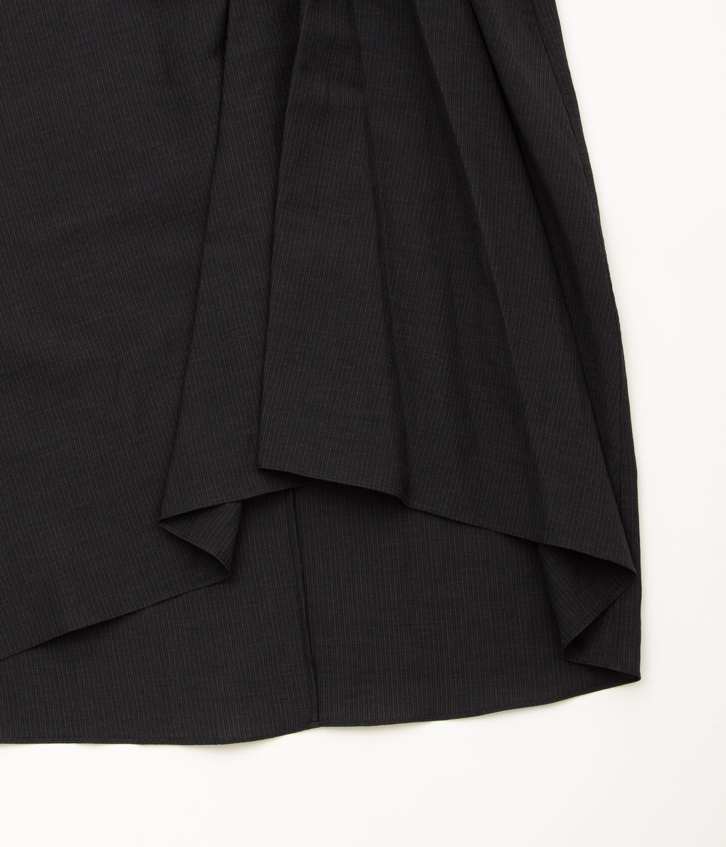 WHITEREAD "HIGH WAIST CIRCLE DRESS"(STRAITED GREY PINSTRIPE)