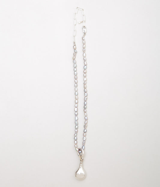 ORNAMENT&CRIME "ANGEL PURFUME HOLDER NECKLACE"(PEARL/STERLING SILVER)