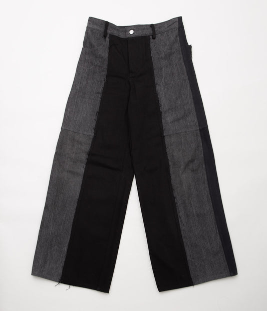 RENATA BRENHA ''CANGACO TROUSERS'' (BLACK UPCYCLED DENIM)