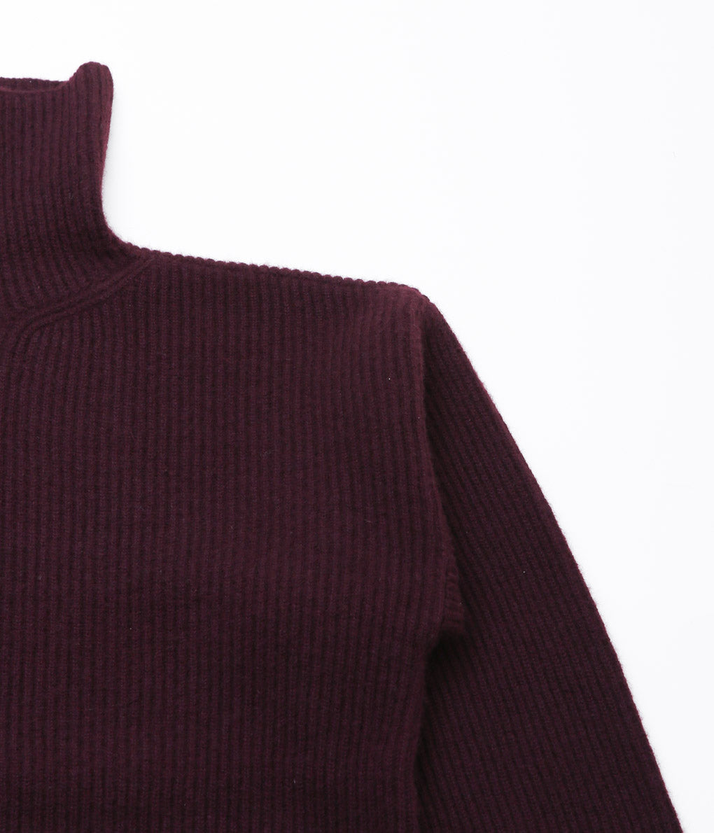 SEYA. ''TURTLE NECK CLOUD SWEATER'' (MULBERRY)