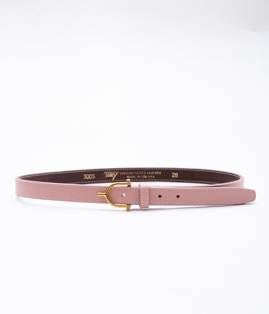 TORY LEATHER ''3005 3/4 BRIDLE LEATHER SPUR BELT'' (BLUSH PINK)
