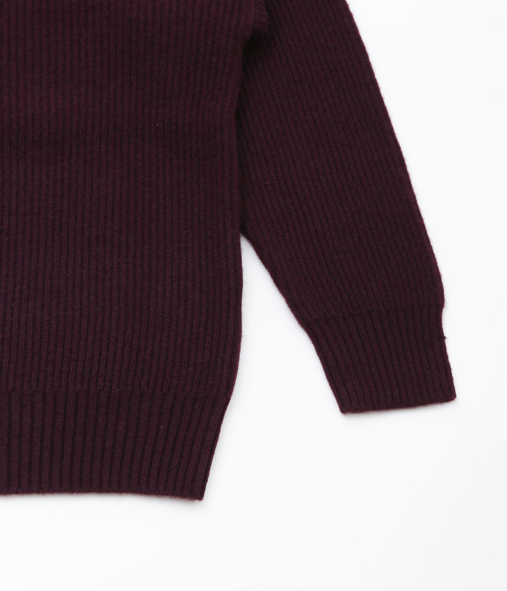 SEYA. ''TURTLE NECK CLOUD SWEATER'' (MULBERRY)