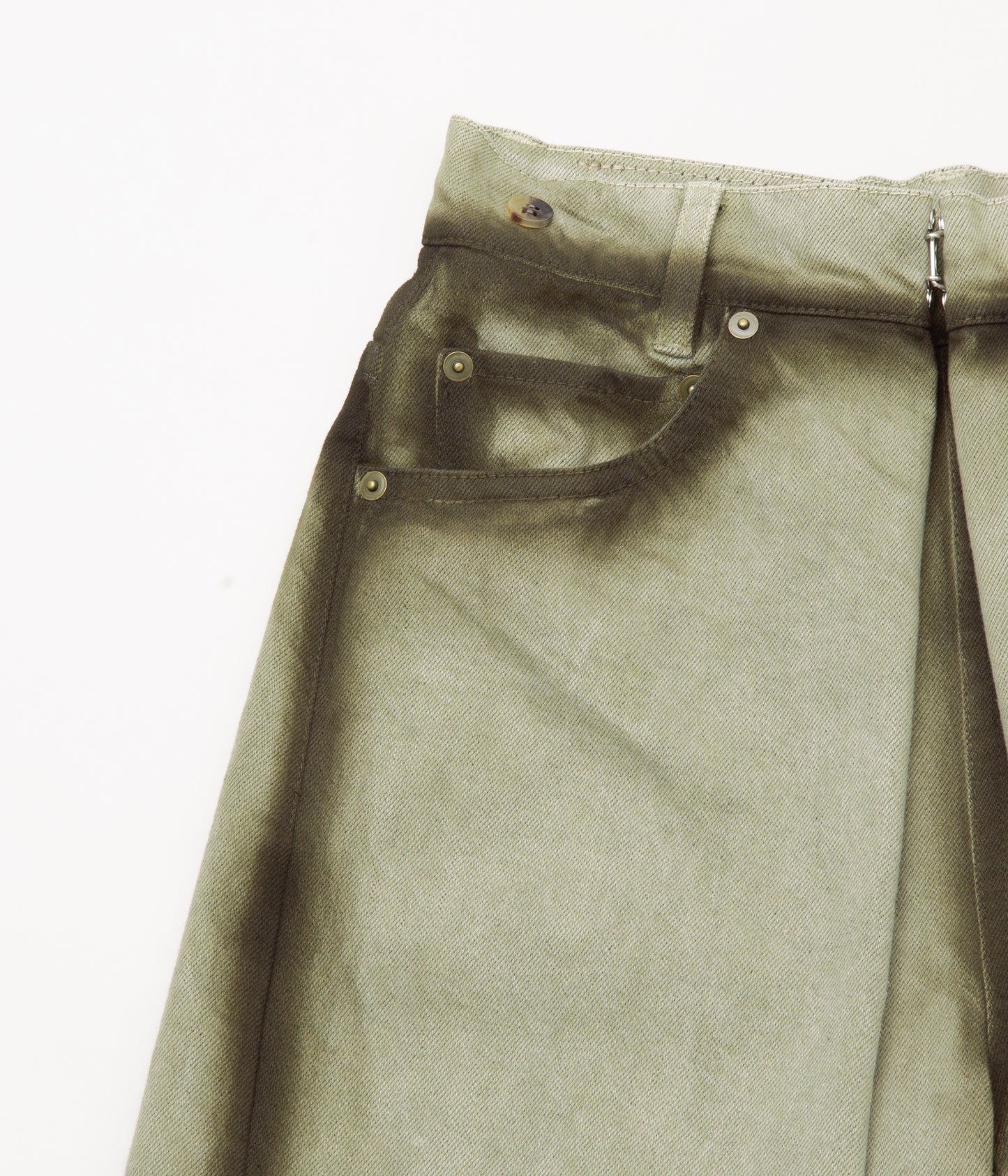 NOMAT ''FRONT TUCKED PANTS'' (KHAKI)