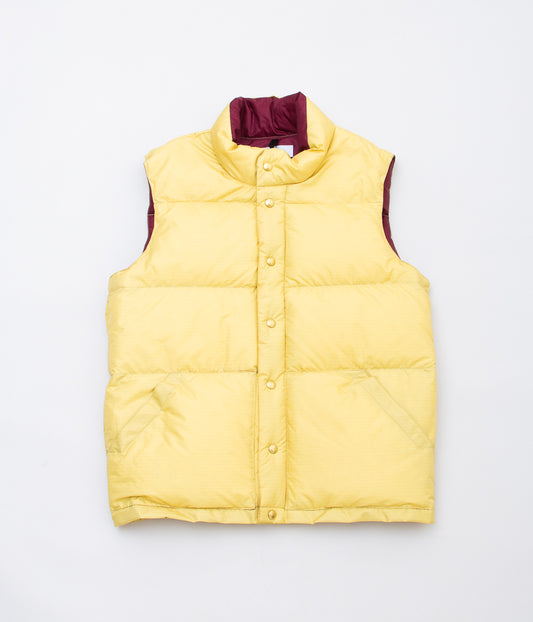 CRESCENT DOWN WORKS "ITALIAN VEST"(TAN/BURGUNDY)