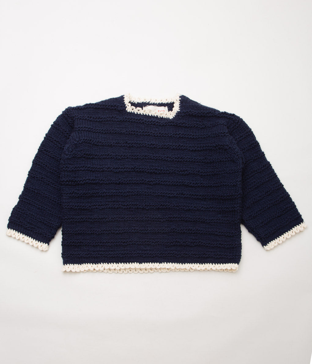 ELEPH ''RENS SWEATER HANDKNIT'' (NAVY)