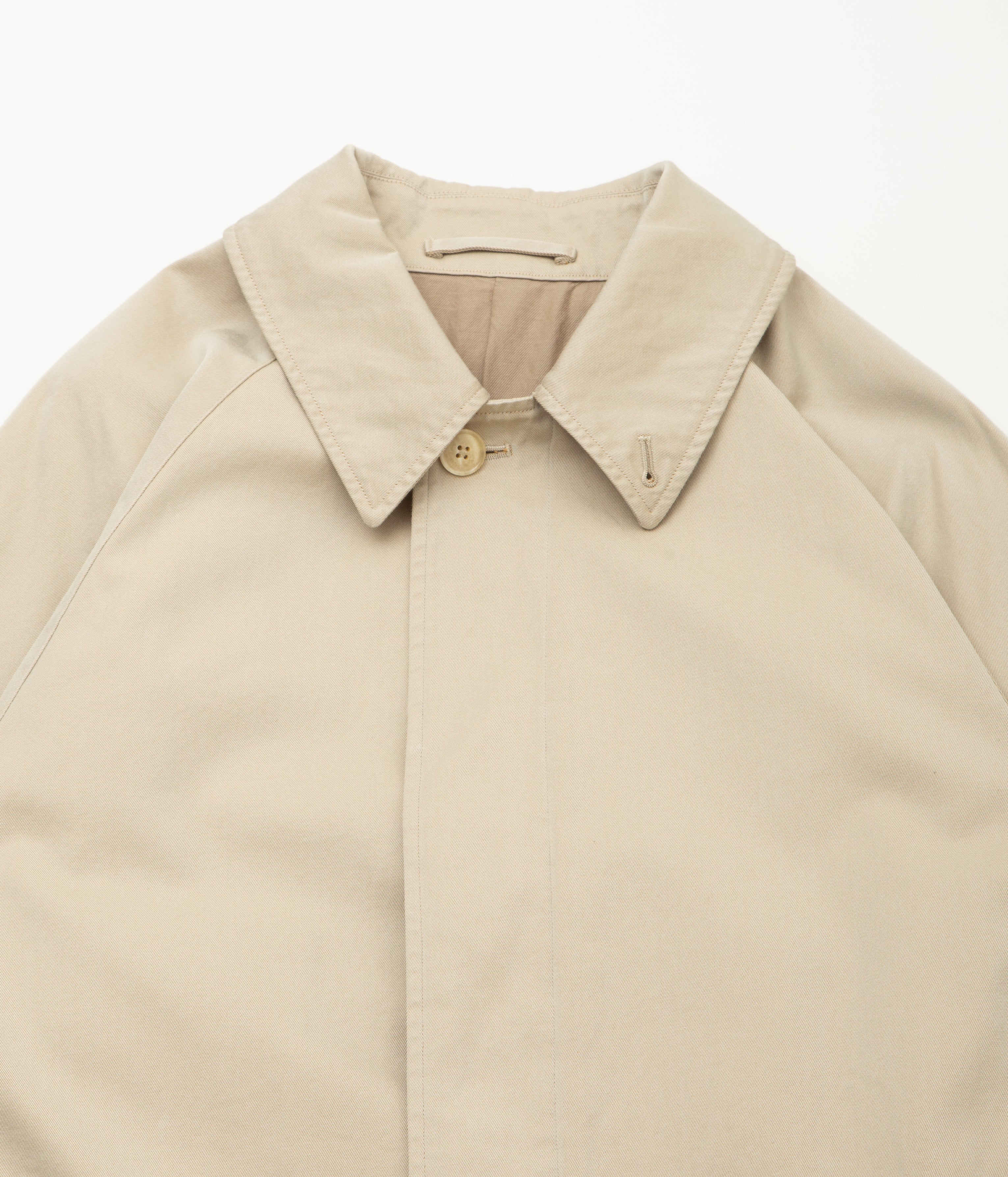 COMOLI ''コットンギャバ バルカラーコート'' (BEIGE) – THE STORE BY