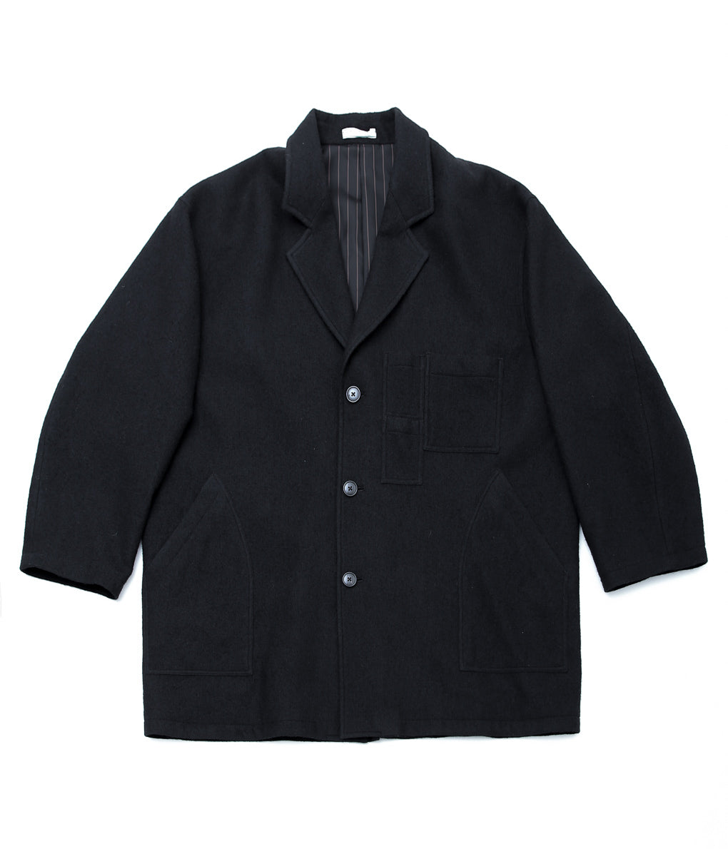 GORSCH ''MAQUIGNON COAT FLUFFY WOOL'' (BLACK)