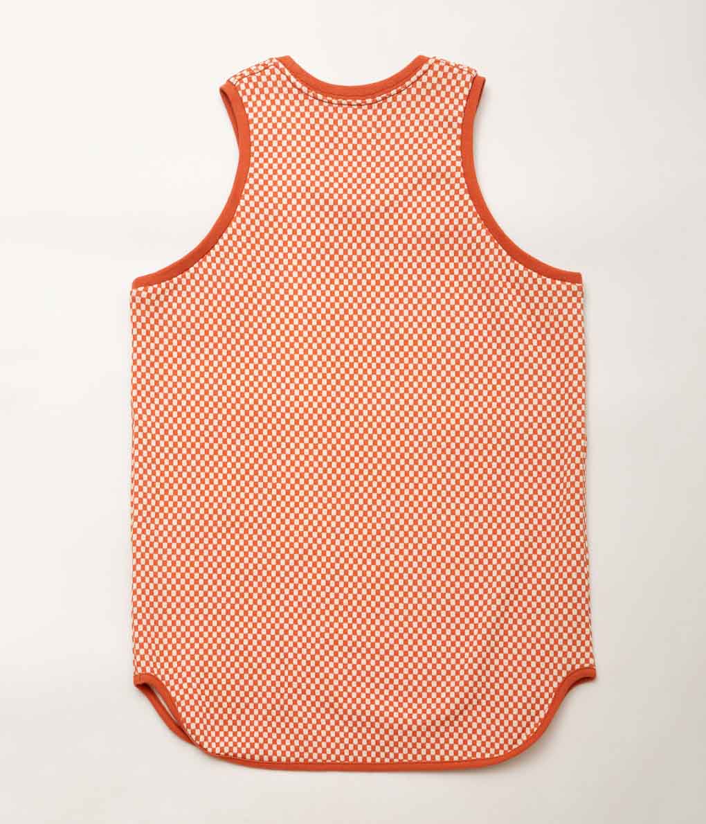 ジョンリンクス BLOCK CHECK ONE SHOULDER TANK jonnlynx 